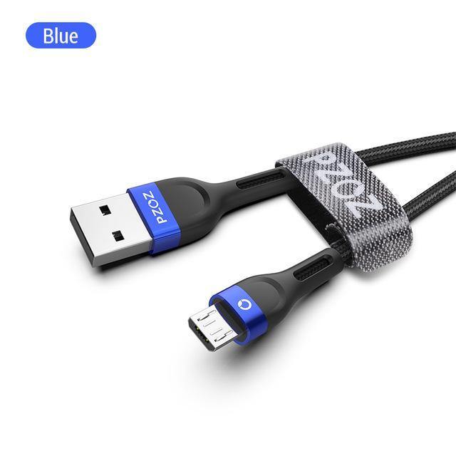 Planet Gates China / Black / 1m PZOZ Micro USB Cable 3A Fast Charging Microusb Charger Cord For Samsung S7 Xiaomi Redmi Note 5 Pro 4 Tablet Android Phone Micro