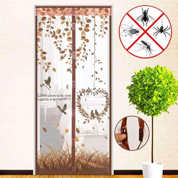 Planet Gates China / Blue 90x201cm 4 Color Curtain Anti Mosquito Magnetic Tulle Shower Curtain Automatic Closing Door Screen Summer Style Mesh Net