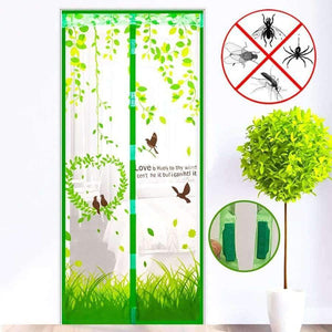 Planet Gates China / Blue 90x201cm 4 Color Curtain Anti Mosquito Magnetic Tulle Shower Curtain Automatic Closing Door Screen Summer Style Mesh Net