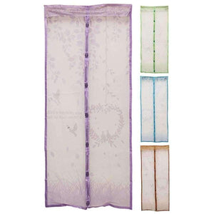 Planet Gates China / Blue 90x201cm 4 Color Curtain Anti Mosquito Magnetic Tulle Shower Curtain Automatic Closing Door Screen Summer Style Mesh Net