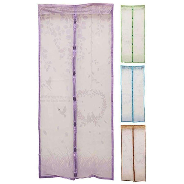 Planet Gates China / Blue 90x201cm 4 Color Curtain Anti Mosquito Magnetic Tulle Shower Curtain Automatic Closing Door Screen Summer Style Mesh Net