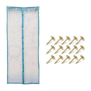 Planet Gates China / Blue 90x201cm 4 Color Curtain Anti Mosquito Magnetic Tulle Shower Curtain Automatic Closing Door Screen Summer Style Mesh Net