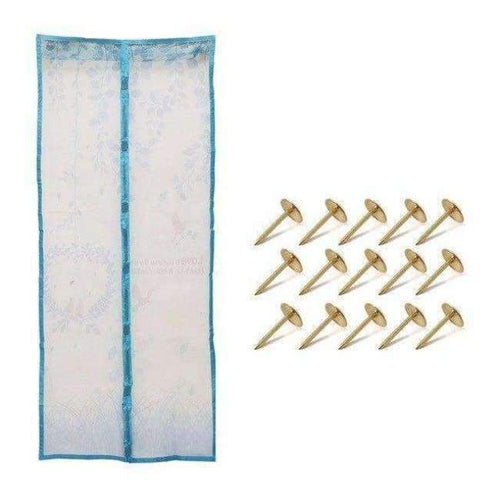 Planet Gates China / Blue 90x201cm 4 Color Curtain Anti Mosquito Magnetic Tulle Shower Curtain Automatic Closing Door Screen Summer Style Mesh Net