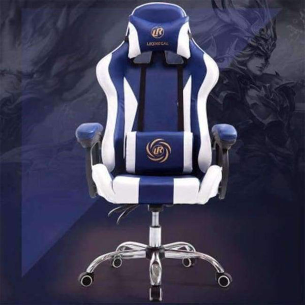 Planet Gates China / Blue and white Game armchair Computer gaming gamer Chair To Work An Office Chair Sports The Electric Chair