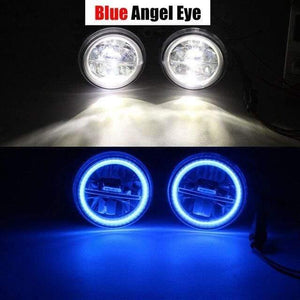 Planet Gates China / Blue Angel Eye Car LED Fog Light + Angel Eye DRL Daytime Running Light 4000LM 12V For Subaru Forester 2013 2014 2015 2016 2017 2018