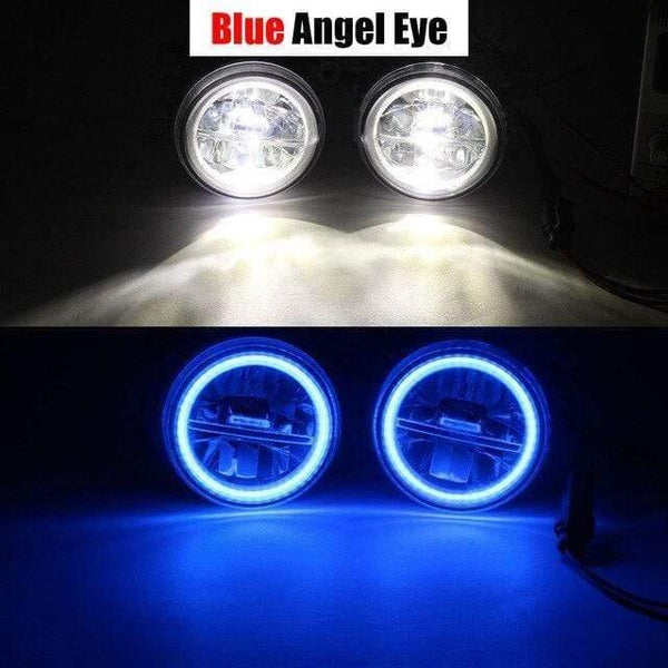 Planet Gates China / Blue Angel Eye Car LED Fog Light + Angel Eye DRL Daytime Running Light 4000LM 12V For Subaru Forester 2013 2014 2015 2016 2017 2018