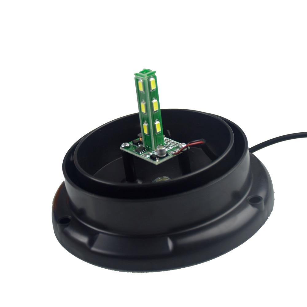 Planet Gates China / Blue DC 12V-80V Strobe Car LED Flashing Cargo Truck Carrying A Circular Signal Magnetic Ceiling Police Lights Warning Lamp 3 Color