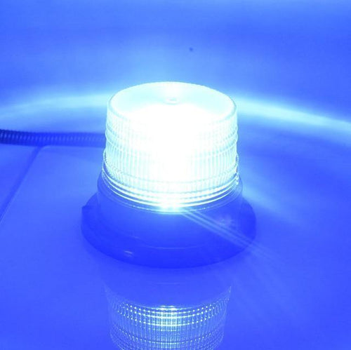 Planet Gates China / Blue DC 12V-80V Strobe Car LED Flashing Cargo Truck Carrying A Circular Signal Magnetic Ceiling Police Lights Warning Lamp 3 Color