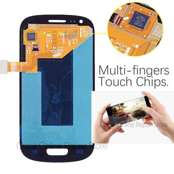 Planet Gates China / Blue LCD for SAMSUNG Galaxy S3 Mini LCD Display i8190 GT-i8190 i8195 i8200 Touch Screen Replacement Parts