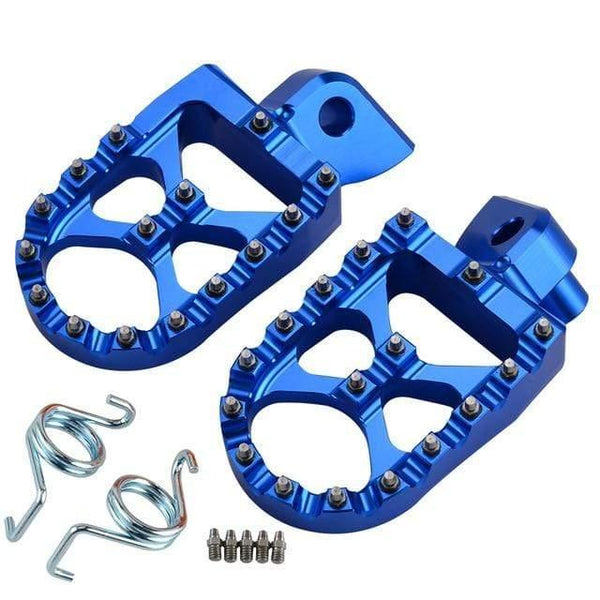 Planet Gates China / Blue Motorcycle Footrest Footpeg Foot Pegs For Yamaha YZ 65 85 125 250 125X 250X 250FX 450FX WR 250F 450F YZF WRF 250 450 2001 - 2019