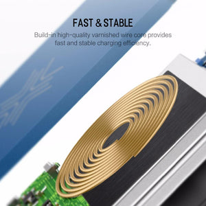 ROCK 8000mAh QI Wireless Charger Power Bank 2A Portable External Battery Charger Powerbank For iPhone X 8 Samsung - Planet Gates