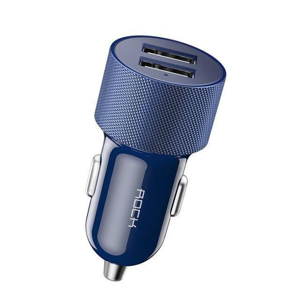 Planet Gates China / blue ROCK Car Phone Charger Dual USB Output 5V2.4A Fast Charging Mobile Phone Travel Adapter Cigar Lighter Car Phone USB Charger