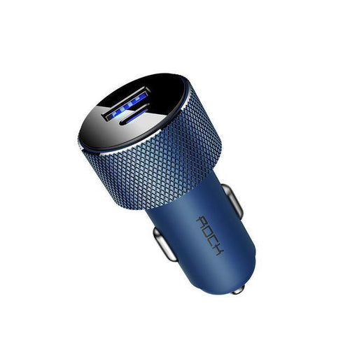 Planet Gates China / Blue ROCK QC3.0 Quick Charger 30W PD Power Car Charger USB C Type-c Mobile Phone Charger for iPhone SAMSUNG HUAWEI and More