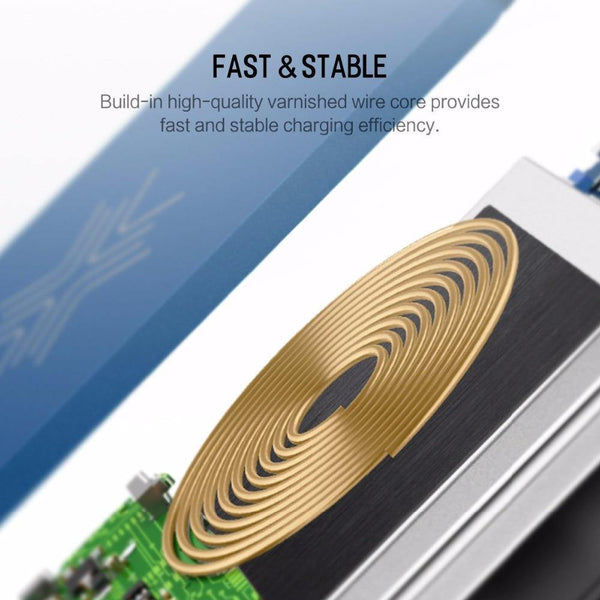 Planet Gates China / Blue ROCK QI Wireless Charger Power Bank 5V 2A 5W External Battery with Digital Display Powerbank for iphone X 8 Samsung S8 Note 8