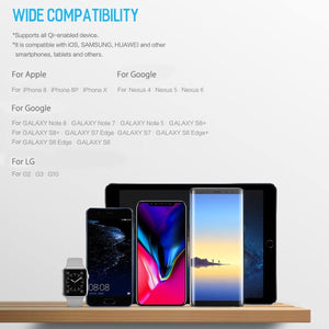 Planet Gates China / Blue ROCK QI Wireless Charger Power Bank 8000mah with Digital Display 5V 2A 5W External Battery Powerbank for iphone X Samsung Xiaomi