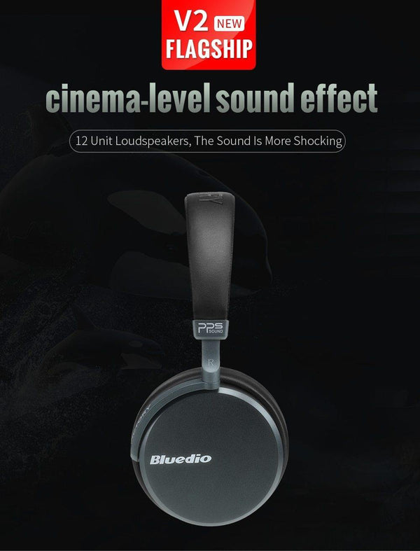 Planet Gates China Bluedio V2  Bluetooth headphones Wireless headset PPS12 drivers with microphone high-end headphone for phone and music