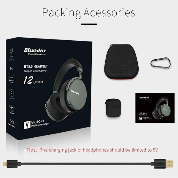 Planet Gates China Bluedio V2  Bluetooth headphones Wireless headset PPS12 drivers with microphone high-end headphone for phone and music
