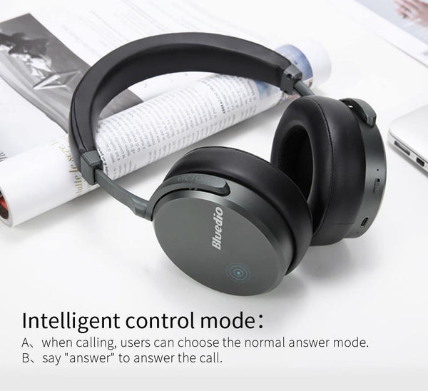 Planet Gates China Bluedio V2  Bluetooth headphones Wireless headset PPS12 drivers with microphone high-end headphone for phone and music