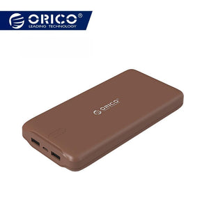 Planet Gates China / brown ORICO 20000mAh Portable Power Bank USB 5V2.4A Powerbank External Battery Charger for Mobile Phones Tablet Brown / White / Pink