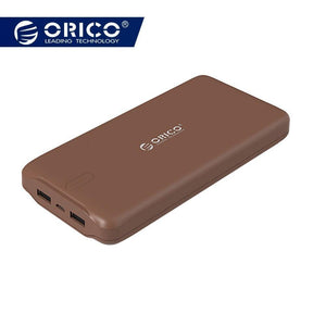 Planet Gates China / brown ORICO 20000mAh Power Bank Portable Charger Dual USB Powerbank External Battery Pack
