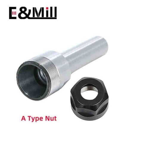 Planet Gates China / C12-ER11-150L / A Type Nut C6 C8 C10 C12 C16 C20 ER8 ER11 ER16 ER20 ER25 Chuck Deep Processing Straight Shank Extension Rod Collet Chuck for CNC Milling