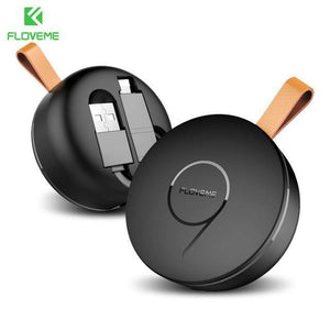 Planet Gates China / Classic Black / 0.2m to 1m FLOVEME 2 in 1 USB Retractable For iPhone/Micro USB Cable 2.1A Charge For iOS iPhone X 10 7 8 SE Charger Mobile Phone Cables 1m
