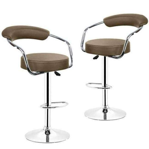 Planet Gates China / coffee 2pcs Fashion Adjustable Gas Lift Bar Stools Bar Chairs Modern PU Leather Hollow Backrest Kitchen Home Bar Furniture Chair HWC