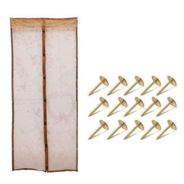 Planet Gates China / Coffee 90x201cm 4 Color Curtain Anti Mosquito Magnetic Tulle Shower Curtain Automatic Closing Door Screen Summer Style Mesh Net