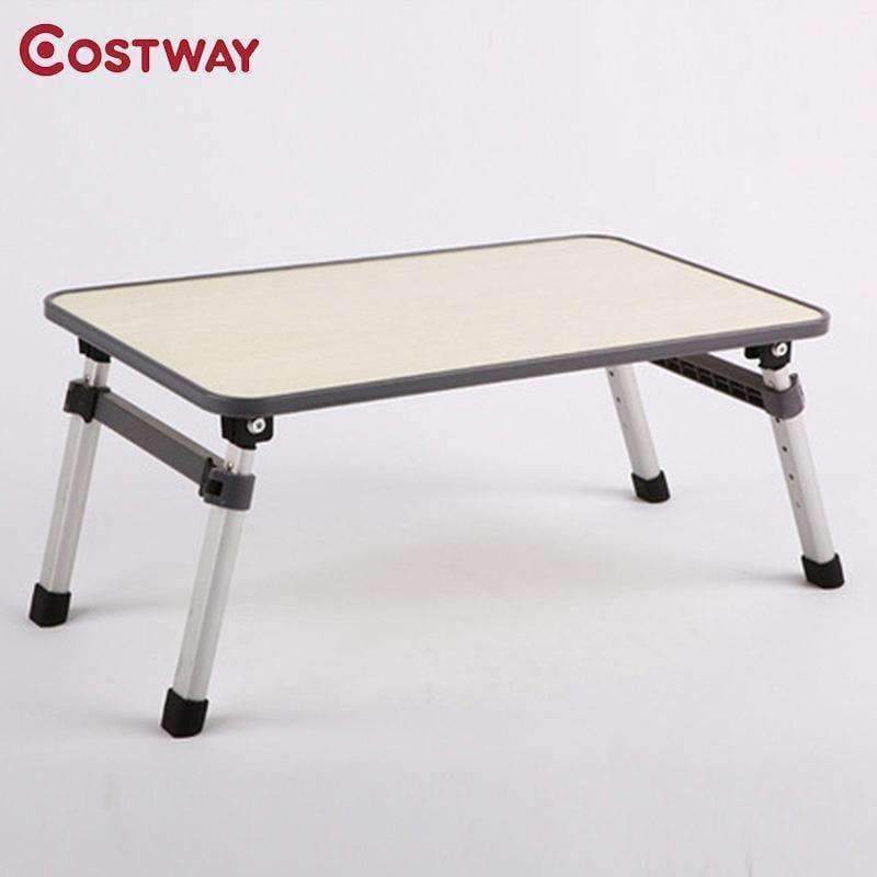 Planet Gates China / Coffee COSTWAY Computer Desks Portable Adjustable Foldable Laptop Notebook Lap Folding Small Desk Stand for Bed Office Furniture W0127