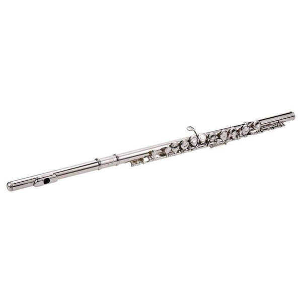 Planet Gates China Concert Flute Silver Plated 16 Holes C Key Cupronickel Musical Instrument with Cleaning Cloth Stick Gloves Screwdriver