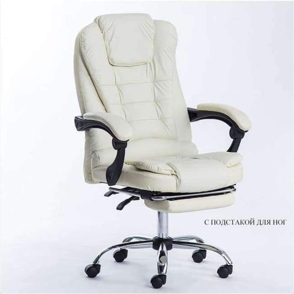 Planet Gates China / creamy-white1 special offer office chair computer boss chair ergonomic chair with footrest