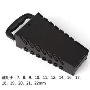 Planet Gates China / CZ173 16 Slot Standard Wrench Clip Holder Plastic Rail Tray Spanner Rack Storage Tools Organizer Bag Garage Wrenches Keeper 7-22mm