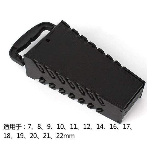 Planet Gates China / CZ173 16 Slot Standard Wrench Clip Holder Plastic Rail Tray Spanner Rack Storage Tools Organizer Bag Garage Wrenches Keeper 7-22mm