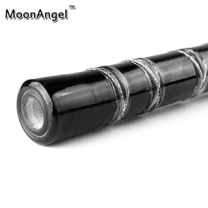 Planet Gates China / D Key CDEFG Key Black Bamboo Flute with Transparent Lines 10 Holes Musical Instrument Chinese Traditional Handmade Woodwind Instrument