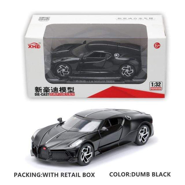 Planet Gates China / Dumb Black With Box Diecast 1:28 Big Almost Real Car Model pick-up truck sound flashing machinery pull back wheels metal Alloy toy car for kids gift