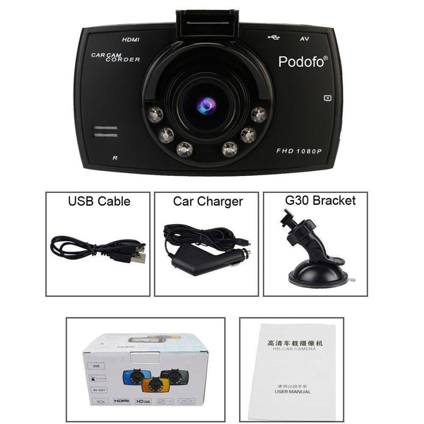 Planet Gates China / DVR Only Car DVR Camera 2.7 " G30 Full HD 1080P 170 Degree Dashcam Registrars Night Vision Video Recorder G-Sensor Dash Cam DVRs