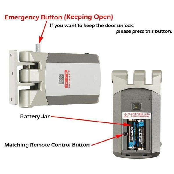 Planet Gates China Electronic Door Lock With Remote Control Keys Opening Invisible Intelligent Lock Wireless Keyless Door Lock R-W39