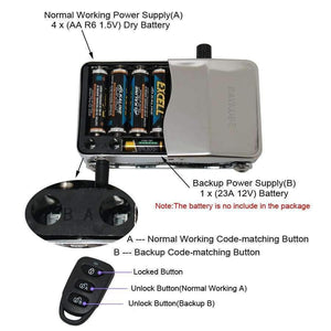 Planet Gates China Electronic Door Lock With Remote Control Keys Opening Invisible Intelligent Lock Wireless Keyless Door Lock R-W39