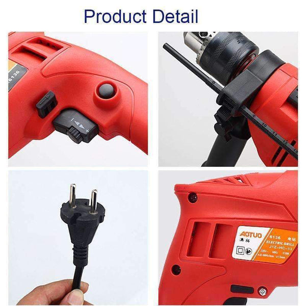 Planet Gates China / EU Aotuo Electric drill 220v 3000 rpm Electric screwdriver drilling machine Tool Dremel Drill wiring Tools Electric screwdriver