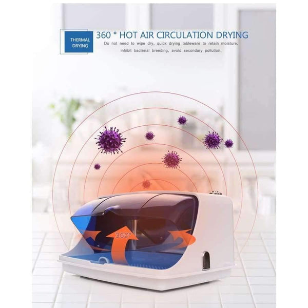 Planet Gates China / EU plug 220v UV Sterilizer Professional Nail Art Disinfection & Clean Nail Art Equipment Tray Temperature Sterilizer Tool 220V EU Plug 9003