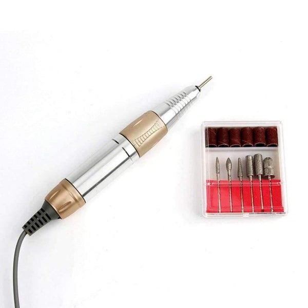 Planet Gates China / EU Plug Gold Professional Electric Nail Art Drill File Pedicure Equipment Manicure Machine Kit Nail Art Tools For Nail Gel