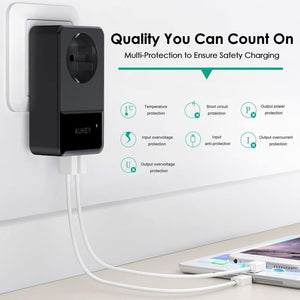 Planet Gates China / EU Plug Mobile Phone Charger 4 Port Smart Wall Charger USB Portable Travel Charge With Built-in EU Socket for Xiaomi iPhone Huawei