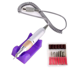 Planet Gates China / EU Plug Professional Machine Apparatus for Manicure Pedicure Kit Electric File with Cutter Nail Drill Art Polisher Tool Bit