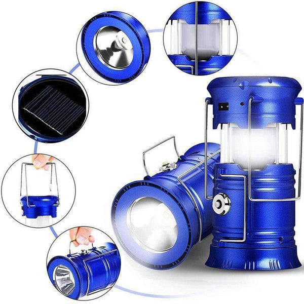 Planet Gates China EZK20 LED Camping Lantern Flashlights Collapsible Solar Tent Light Gear Accessories Equipment for Outdoor Hiking Emergencies