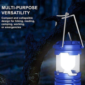 Planet Gates China EZK20 LED Camping Lantern Flashlights Collapsible Solar Tent Light Gear Accessories Equipment for Outdoor Hiking Emergencies