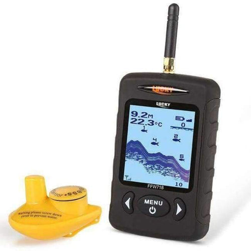 Planet Gates China / FFW718 -Black Fish Finder Sounder Wireless Sonar Fishing Underwater Fishfinder Deeper Depth For Detector Radar lcd fishing finders
