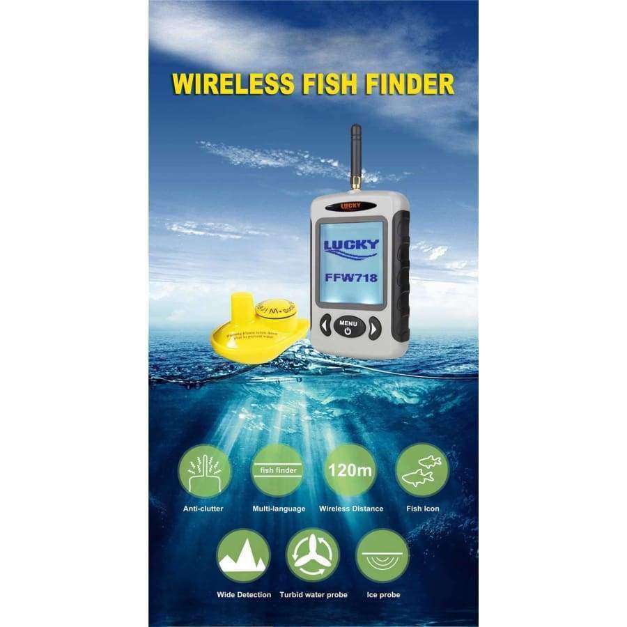 Planet Gates China / FFW718 Fish Finder Sounder Wireless Sonar Fishing Underwater Fishfinder Deeper Depth For Detector Radar lcd fishing finders