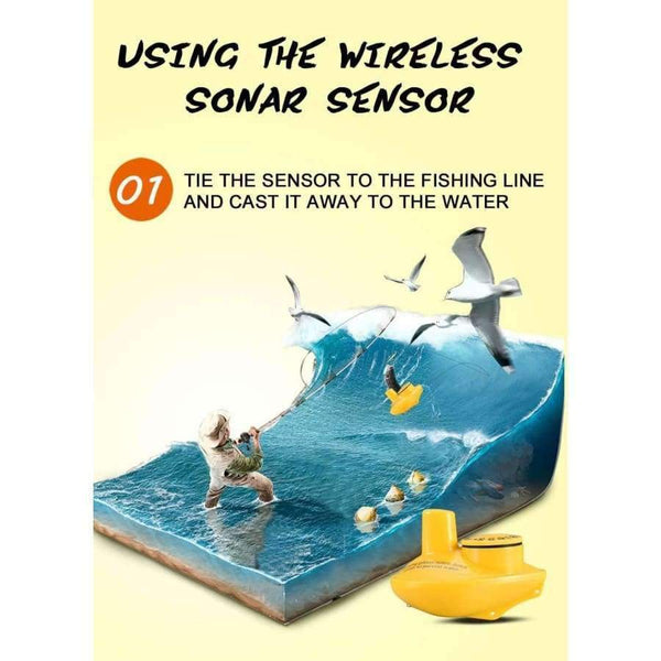 Planet Gates China FFW718 Wireless Fish Finder Underwater 40M/120FT w/Alarm Sonar Depth Sounder Alarm Fishfinder Ocean River Lake Sea Fishing