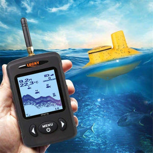 Planet Gates China FFW718 Wireless Fish Finder Underwater 40M/120FT w/Alarm Sonar Depth Sounder Alarm Fishfinder Ocean River Lake Sea Fishing