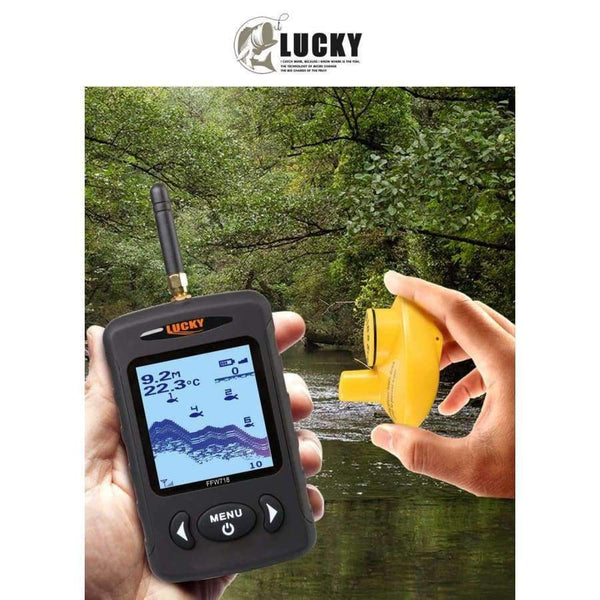 Planet Gates China FFW718 Wireless Fish Finder Underwater 40M/120FT w/Alarm Sonar Depth Sounder Alarm Fishfinder Ocean River Lake Sea Fishing